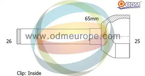 каре комплект, полуоска Multiparts 12-050450