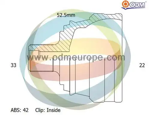 каре комплект, полуоска Multiparts 12-141461