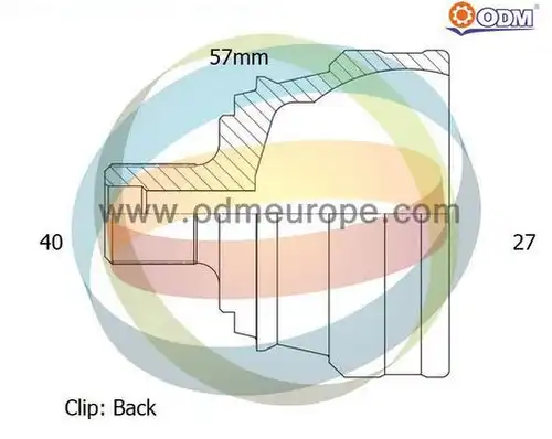 каре комплект, полуоска Multiparts 12-151990