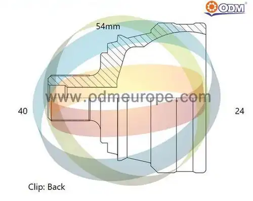 каре комплект, полуоска Multiparts 12-151991