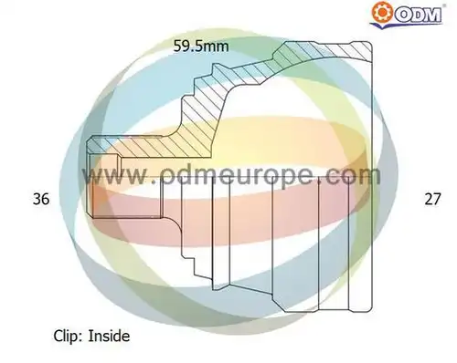 каре комплект, полуоска Multiparts 12-211921