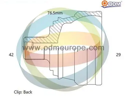 каре комплект, полуоска Multiparts 12-212021