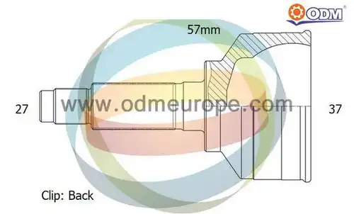 каре комплект, полуоска Multiparts 12-291374