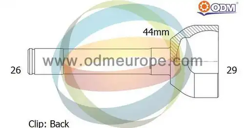 каре комплект, полуоска Multiparts 12-300748