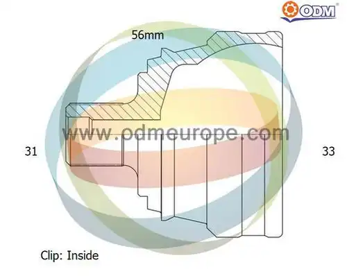 каре комплект, полуоска Multiparts 12-341959