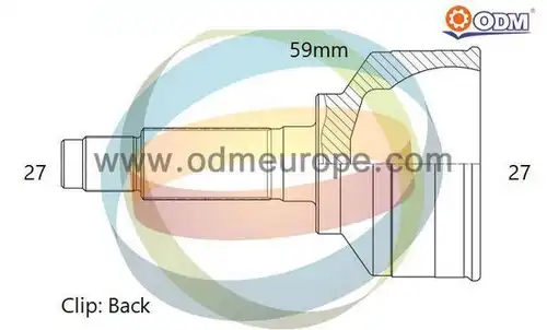 каре комплект, полуоска Multiparts 12-352006