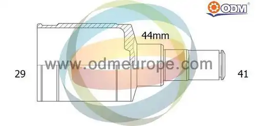 каре комплект, полуоска Multiparts 14-016055