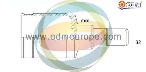 каре комплект, полуоска Multiparts 14-146073