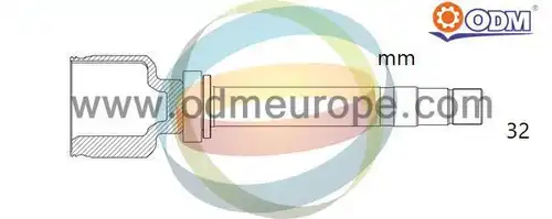 каре комплект, полуоска Multiparts 14-146074