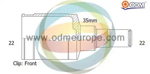 каре комплект, полуоска Multiparts 14-236040