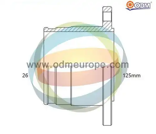 каре комплект, полуоска Multiparts 14-306753