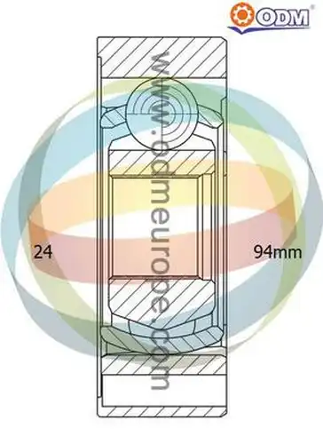 каре комплект, полуоска Multiparts 14-346064