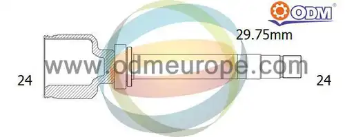 каре комплект, полуоска Multiparts 14-356055