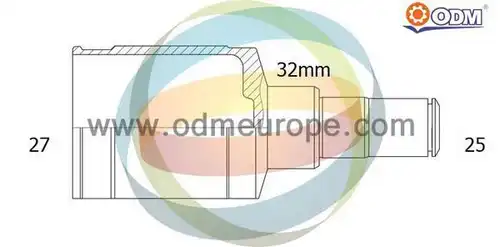 каре комплект, полуоска Multiparts 14-356081