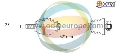 полуоска Multiparts 17-351160