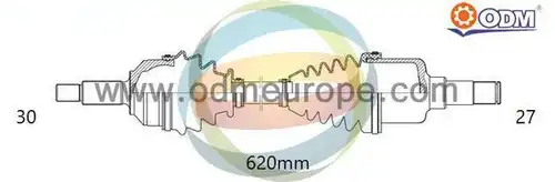 полуоска Multiparts 18-001610