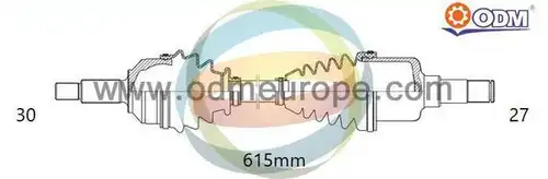 полуоска Multiparts 18-001620