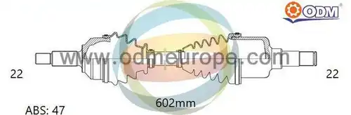 полуоска Multiparts 18-001651