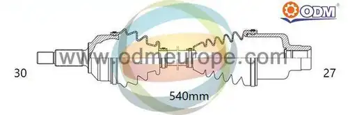 полуоска Multiparts 18-002610