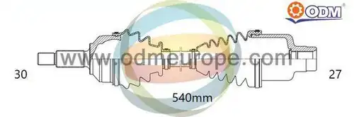 полуоска Multiparts 18-002640