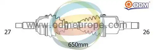 полуоска Multiparts 18-015130