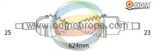 полуоска Multiparts 18-015140