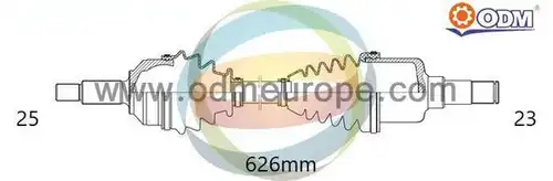 полуоска Multiparts 18-015230