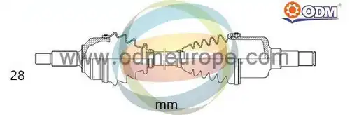 полуоска Multiparts 18-015240