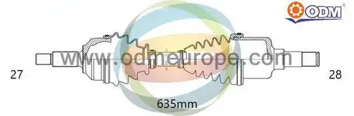 полуоска Multiparts 18-015290