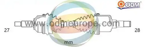 полуоска Multiparts 18-015300