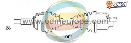 полуоска Multiparts 18-016240