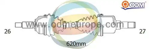 полуоска Multiparts 18-041650