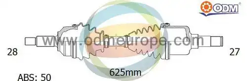 полуоска Multiparts 18-041661