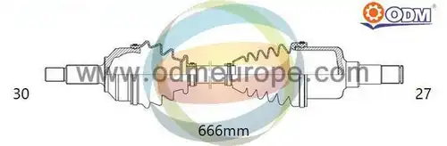 полуоска Multiparts 18-041830