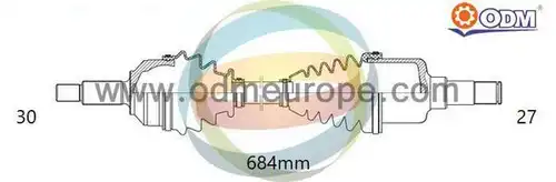 полуоска Multiparts 18-041860