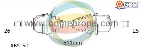 полуоска Multiparts 18-042731