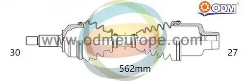 полуоска Multiparts 18-042760