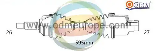 полуоска Multiparts 18-042820