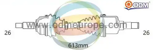 полуоска Multiparts 18-051630