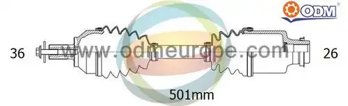 полуоска Multiparts 18-052580