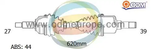 полуоска Multiparts 18-061951