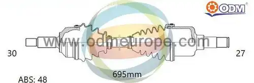 полуоска Multiparts 18-085231