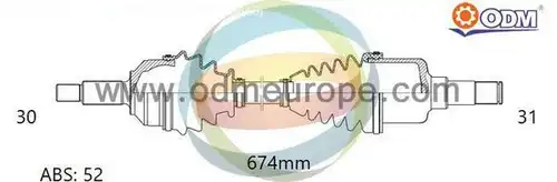 полуоска Multiparts 18-085291