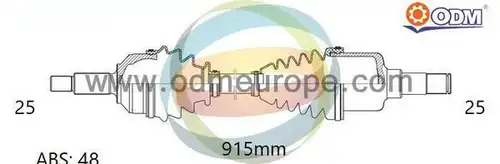 полуоска Multiparts 18-086151