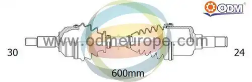 полуоска Multiparts 18-091770