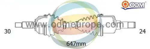 полуоска Multiparts 18-091810