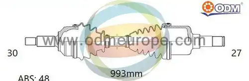 полуоска Multiparts 18-122401