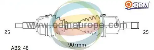 полуоска Multiparts 18-122431