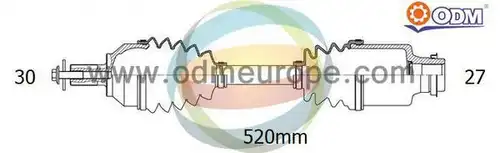 полуоска Multiparts 18-141320