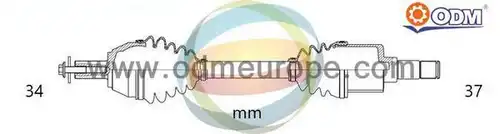 полуоска Multiparts 18-141460